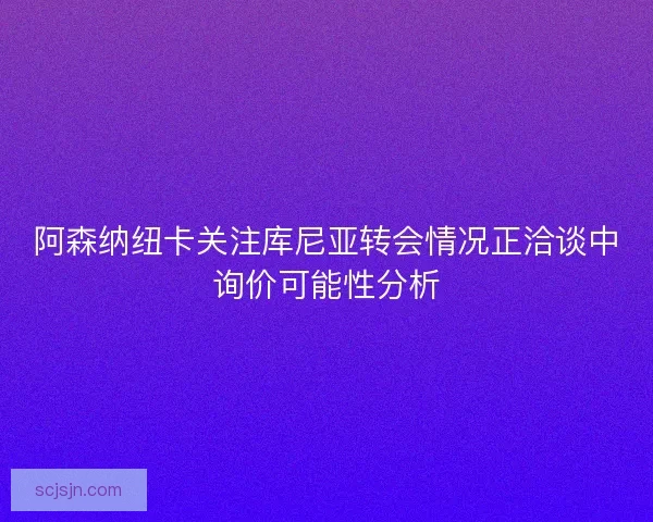 阿森纳纽卡关注库尼亚转会情况正洽谈中询价可能性分析