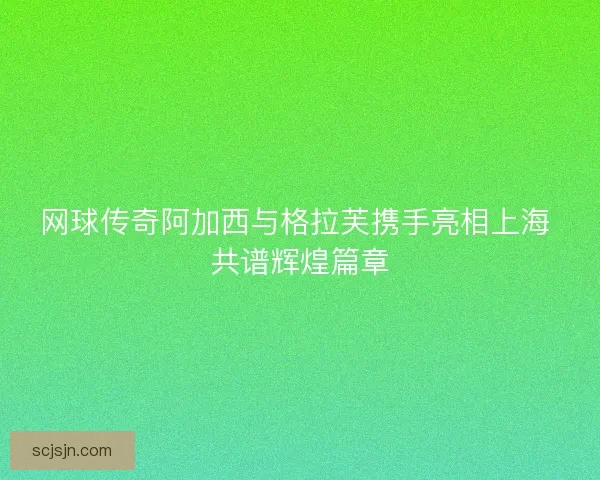 网球传奇阿加西与格拉芙携手亮相上海 共谱辉煌篇章